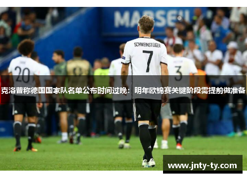 克洛普称德国国家队名单公布时间过晚：明年欧锦赛关键阶段需提前做准备